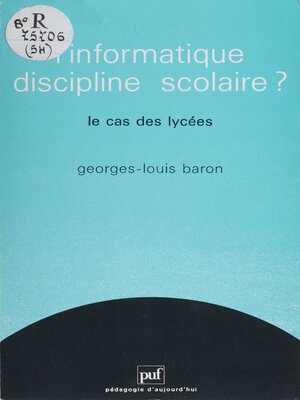 cover image of L'Informatique